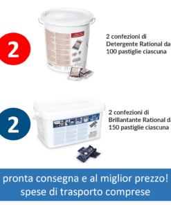 Prezzo 2 detergenti Rational e 2 brillantanti