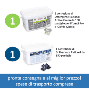 1 Detergente Active Green e 1 Brillantante Rational al miglior prezzo
