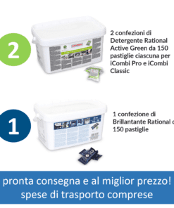 2 Detergenti Active Green e 1 Brillantante Rational al miglior prezzo