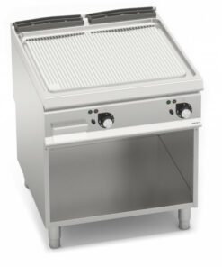 Fry top rigato elettrico due zone al miglior prezzo